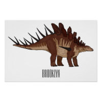 Kentrosaurus cartoon illustratie