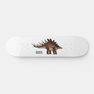 Kentrosaurus cartoon illustratie persoonlijk skateboard