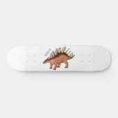 Kentrosaurus cartoon illustratie persoonlijk skateboard (Horizontaal)