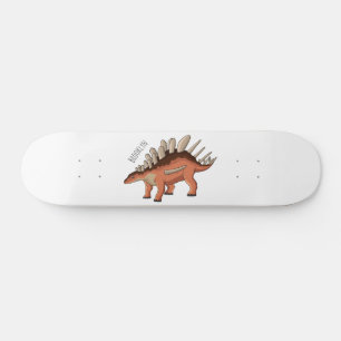Kentrosaurus cartoon illustratie persoonlijk skateboard