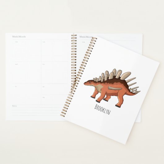 Kentrosaurus cartoon illustratie planner (Display)