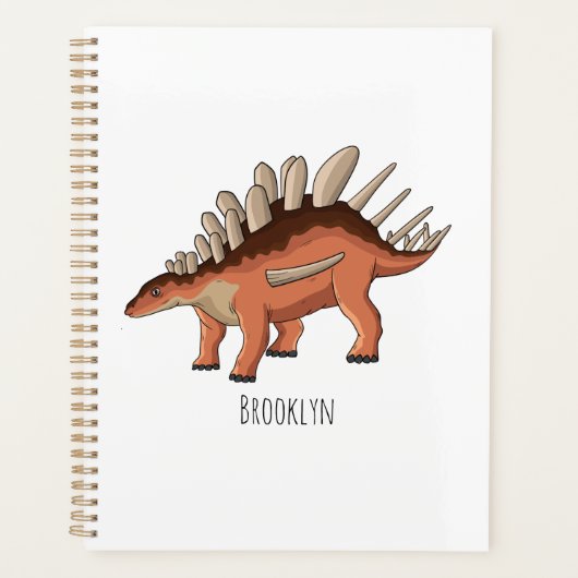 Kentrosaurus cartoon illustratie planner (Voorkant)