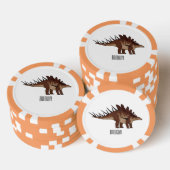 Kentrosaurus cartoon illustratie poker chips (Opstapeling)