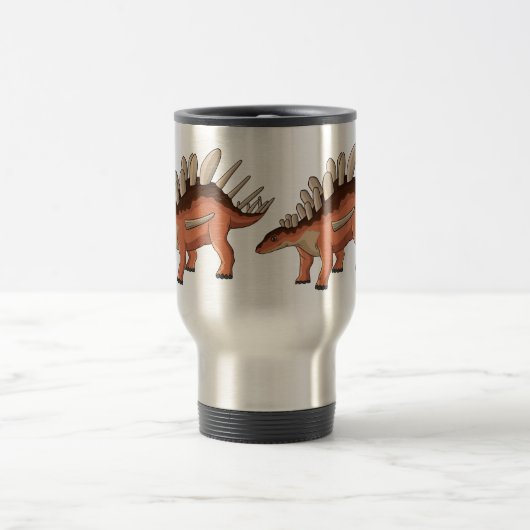 Kentrosaurus cartoon illustratie reisbeker (Center)