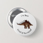 Kentrosaurus cartoon illustratie ronde button 5,7 cm (Voorkant /achterkant)