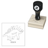 Kentrosaurus cartoon illustratie rubberstempel (Gestempeld)