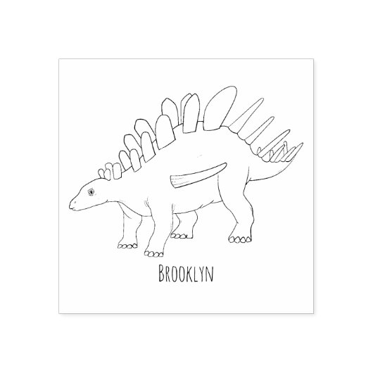 Kentrosaurus cartoon illustratie rubberstempel (Afrduk)