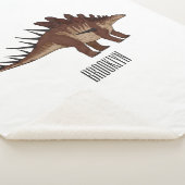 Kentrosaurus cartoon illustratie sherpa deken (3/4)