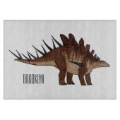 Kentrosaurus cartoon illustratie snijplank (Voorkant)