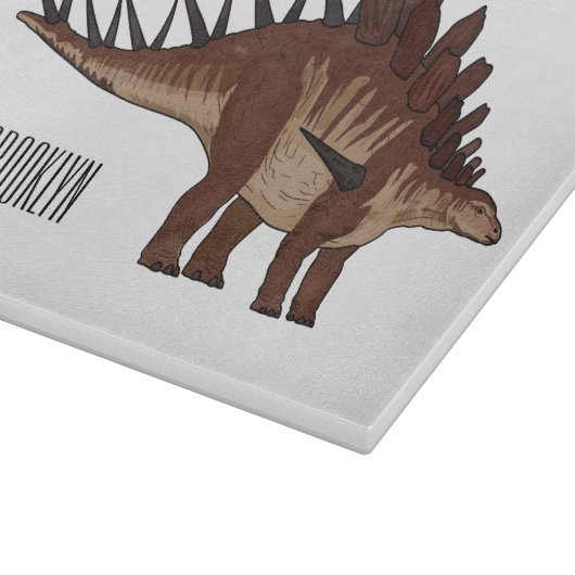 Kentrosaurus cartoon illustratie snijplank (Hoek)