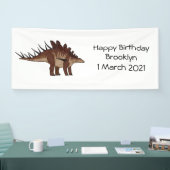 Kentrosaurus cartoon illustratie spandoek (Beurs)