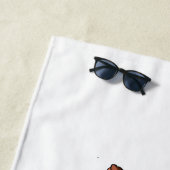 Kentrosaurus cartoon illustratie strandlaken (In situ)