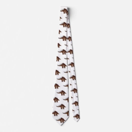 Kentrosaurus cartoon illustratie stropdas (Voorkant)