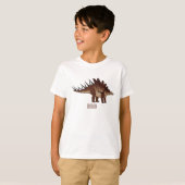 Kentrosaurus cartoon illustratie t-shirt (Voorkant volledig)
