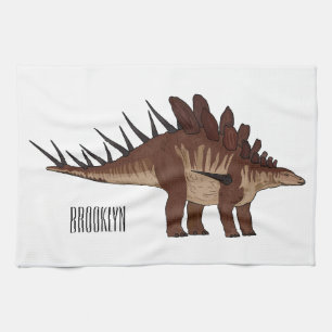 Kentrosaurus cartoon illustratie theedoek