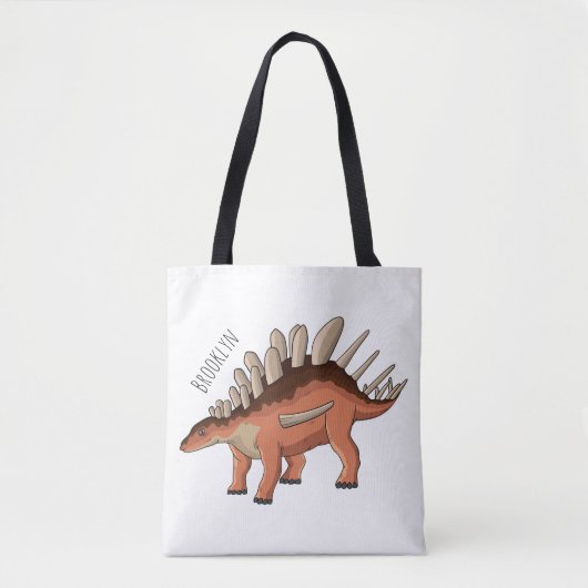 Kentrosaurus cartoon illustratie tote bag (Voorkant)