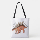 Kentrosaurus cartoon illustratie tote bag (Achterkant)