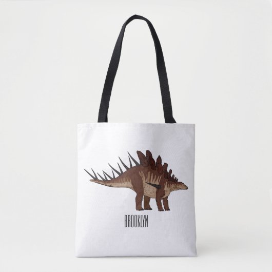 Kentrosaurus cartoon illustratie tote bag (Voorkant)