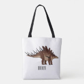 Kentrosaurus cartoon illustratie tote bag (Achterkant)