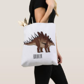 Kentrosaurus cartoon illustratie tote bag (Dichtbij)