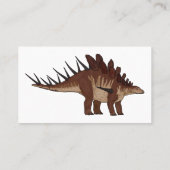 Kentrosaurus cartoon illustratie visitekaartje (Achterkant)