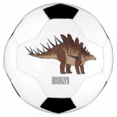 Kentrosaurus cartoon illustratie voetbal (Voorkant)