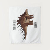 Kentrosaurus cartoon illustratie wandkleed (Voorkant)