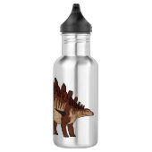 Kentrosaurus cartoon illustratie waterfles  (Rechts)