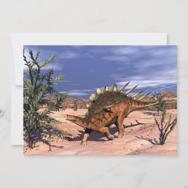 Kentrosaurus dinosaur - 3D rendering (Voorkant)