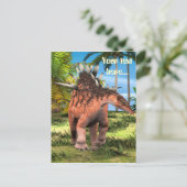 Kentrosaurus Dinosaur Jungle Prehistorische Kunst Briefkaart (Staand voorkant)