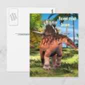 Kentrosaurus Dinosaur Jungle Prehistorische Kunst Briefkaart (Voorkant / Achterkant)
