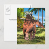 Kentrosaurus Dinosaur Jungle Prehistorische Kunst Briefkaart (Voorkant / Achterkant)