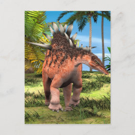 Kentrosaurus Dinosaur Jungle Prehistorische Kunst Briefkaart