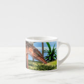 Kentrosaurus Dinosaur Jungle Prehistorische Kunst Espresso Kop (Rechts)