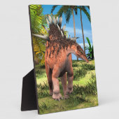 Kentrosaurus Dinosaur Jungle Prehistorische Kunst Fotoplaat (Zijkant)