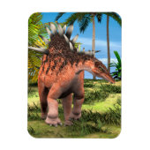 Kentrosaurus Dinosaur Jungle Prehistorische Kunst Magneet (Verticaal)