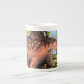 Kentrosaurus Dinosaur Jungle Prehistorische Kunst Porselein Kop (Voorkant)