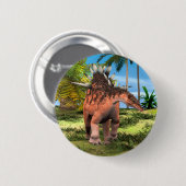 Kentrosaurus Dinosaur Jungle Prehistorische Kunst Ronde Button 5,7 Cm (Voorkant /achterkant)