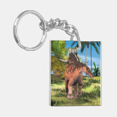 Kentrosaurus Dinosaur Jungle Prehistorische Kunst Sleutelhanger (Voorkant Links)