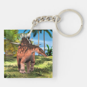 Kentrosaurus Dinosaur Jungle Prehistorische Kunst Sleutelhanger