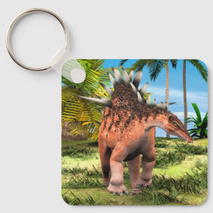 Kentrosaurus Dinosaur Jungle Prehistorische Kunst Sleutelhanger