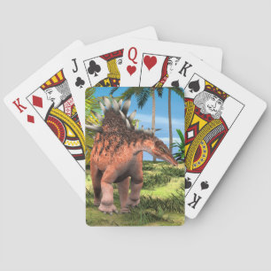 Kentrosaurus Dinosaur Jungle Prehistorische Kunst Speelkaarten