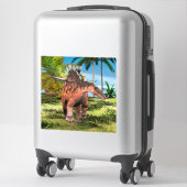 Kentrosaurus Dinosaur Jungle Prehistorische Kunst Sticker (Koffer)