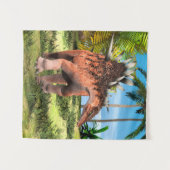Kentrosaurus Dinosaur Jungle Prehistorische Kunst Wandkleed (Voorkant (horizontaal))