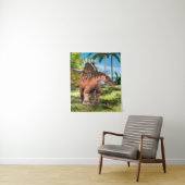 Kentrosaurus Dinosaur Jungle Prehistorische Kunst Wandkleed (In situ)