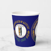 Kentuckian Flag & Seal, Flag of Kentucky Papieren Bekers (Voorkant)