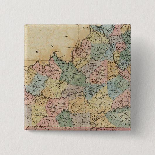 Kentucky 11 vierkante button 5,1 cm (Voorkant)