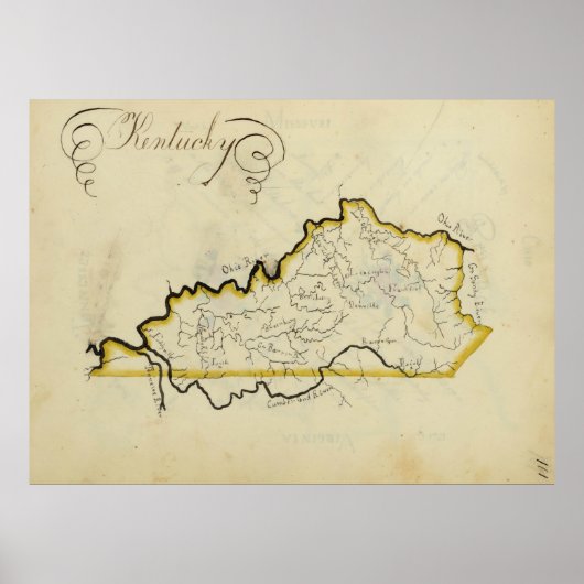  Kentucky (1823) Poster (Voorkant)