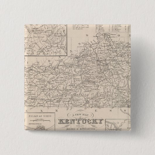 Kentucky 3 vierkante button 5,1 cm (Voorkant)