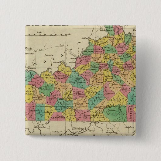 Kentucky 6 vierkante button 5,1 cm (Voorkant)